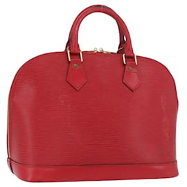 LOUIS VUITTON Borsa a Mano Epi Alma Rosso Castigliano M52147 LV Auth ARZ152