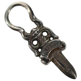 Chrome Hearts Dagger Pendant Top Ag925 Silver Auth LNZ834SAV