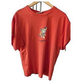 Stella Mc Cartney Camiseta de algodón Stella McCartney Naranja