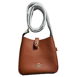 Borsa a secchiello Coach in pelle marrone