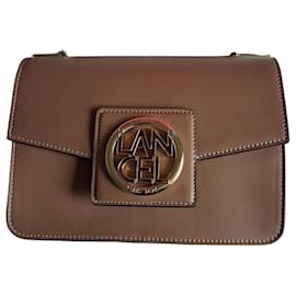 Bolso de hombro Lancel de cuero beige