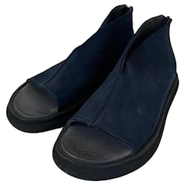 Autre Marque Sandali Lofina in pelle e camoscio blu navy
