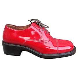 Sartore Jerry Derbies aus rotem Lackleder 36,5