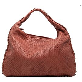 Bottega Veneta Große Hobo aus rotem Nappa Intrecciato