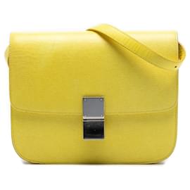 Celine Giallo Medio Pelle di Vitello Scatola Classica - Céline