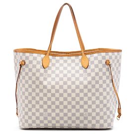 Louis Vuitton Tasche Neverfull GM Damier Azur Weiß