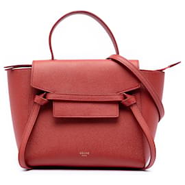 Belt bag in pelle di vitello grana rossa Nano di Celine - Céline