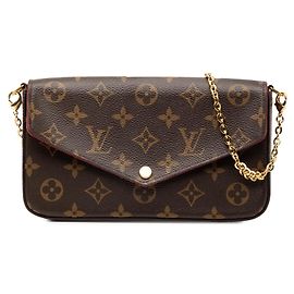 Pochette Felicie Monogramma Marrone Louis Vuitton