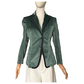 Autre Marque Blazer de terciopelo verde L'Autre Chose