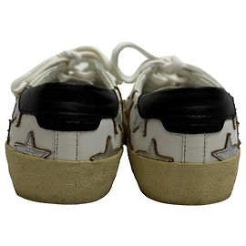 Sneakers basse SL/06 Star di Saint Laurent in pelle di vitello bianca