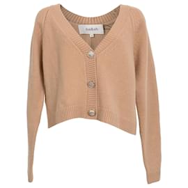Cardigan lavorato Carila in cashmere beige di Ba&Sh