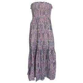 Vestido midi con estampado floral Ba&Sh Piala en algodón multicolor