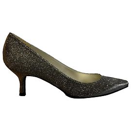 Zapatos de Tacón Punta Power 50 de Stuart Weitzman en Brillo Dorado