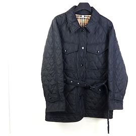 Burberry Diamantgestepptes Nylon-Canvas-Feldjacke