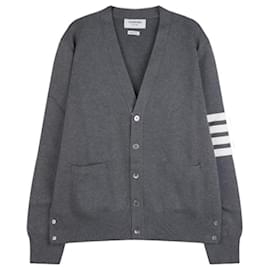 Thom Browne Diagonal Milano Stitch Cardigan