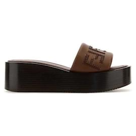 Leder-Plattform-Slide - Fendi