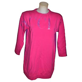 Sudadera Maxi Vestido Mini Emilio Pucci Rosa Violeta Algodón