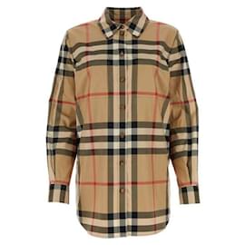 Burberry Camisa de algodón a cuadros