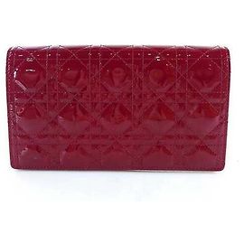 Dior Damen Crossbody-Tasche aus lackiertem Cannage mit Kette