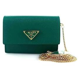Kartenhalter mit Saffiano-Kette - Prada