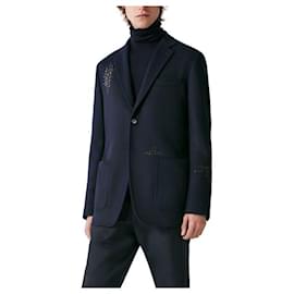 Hermès Stadion Woll-Lederjacke für Herren