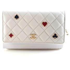 Chanel Borsa a tracolla con catena caviar classica