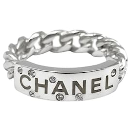 Logo Cubic Ring - Chanel