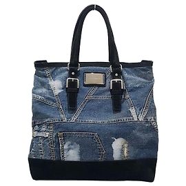 Dolce & Gabbana Borsa grande a spalla in denim