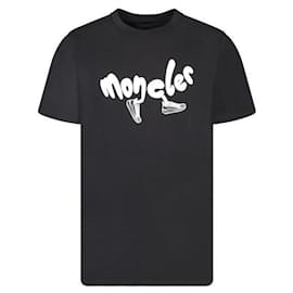 T-Shirt mit Logo-Druck und kurzen Ärmeln - Moncler