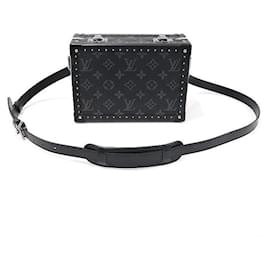 Louis Vuitton Borsa a spalla in tela Monogram Eclipse con scatola per clutch