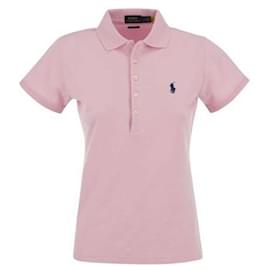 Polo aus Stretch-Baumwolle mit kurzen Ärmeln und gesticktem Pony-Logo - Ralph Lauren