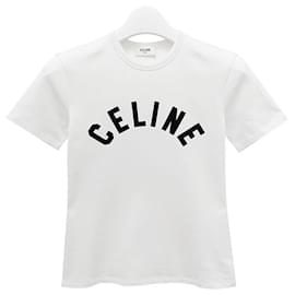 Schwarzes T-Shirt mit Logo-Druck - Céline