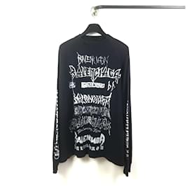 T-shirt a maniche lunghe in metallo fai da te - Balenciaga