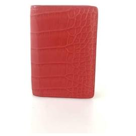 Louis Vuitton Organizador de bolsillo de cocodrilo exótico