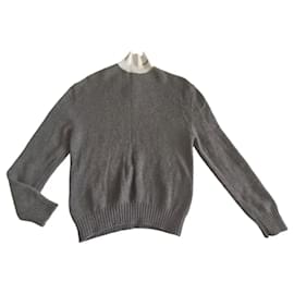Pull en laine et cachemire gris Prada Automne 2022 IT36