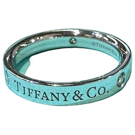 Tiffany & Co Tiffany TCO Diamant Logo Ring aus Platin