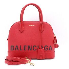Balenciaga Borsa Tote Piccola e Borsa a Spalla VILLE Rossa