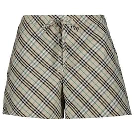 Pantalones cortos de pijama de algodón a cuadros - Burberry