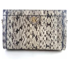 Borsa a Spalla Ophidia Chain in Python - Gucci