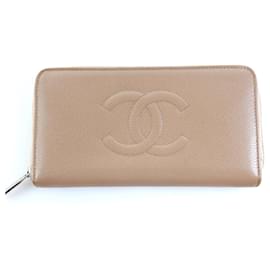 Chanel Portafoglio Lungo Caviar Zip CC