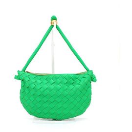 Bottega Veneta Borsa tote piccola in pelle di agnello Intrecciato verde