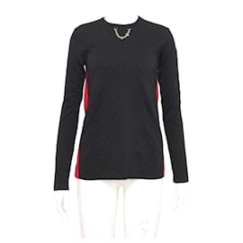 Pullover für Damen mit geprägtem Monogramm und goldener Kettendekoration - Louis Vuitton