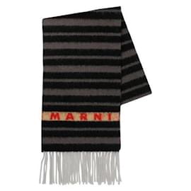 Sciarpa in lana di alpaca a righe - Marni