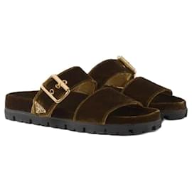Prada Velvet Slide