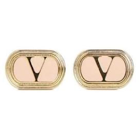 Orecchini Ovali con Logo - Valentino