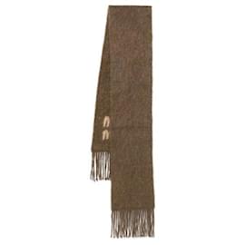 Bufanda de mohair con logo - Miu Miu