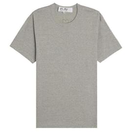 Kurzarm-T-Shirt mit schwarzem Herz-Patch AX - Comme Des Garcons