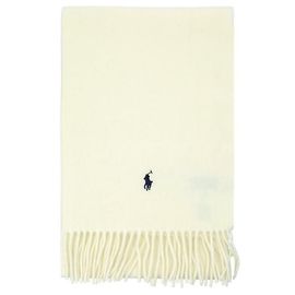 Ralph Lauren Schal aus Wolle mit Fransen Solid Pony