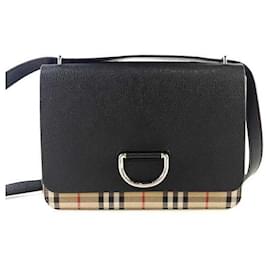 Borsa a tracolla D-Ring a quadri vintage - Burberry