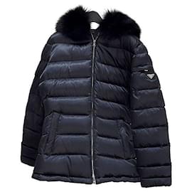 Acolchado de plumas de ganso con piel de zorro - Prada